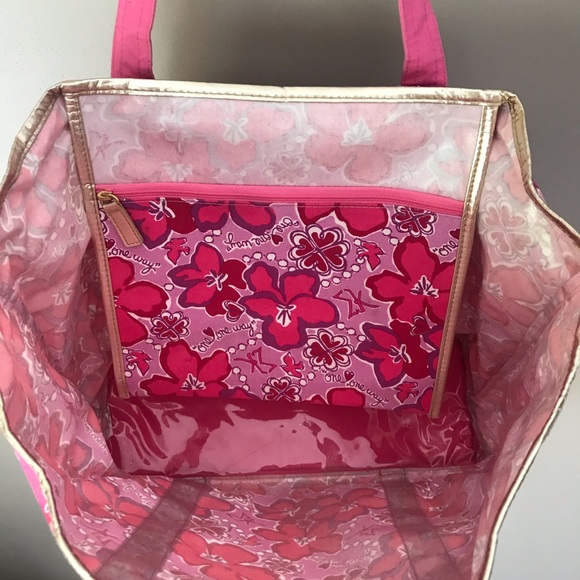 Rare Lily Pulitzer Sigma Kappa Print Tote - Picture 4 of 6